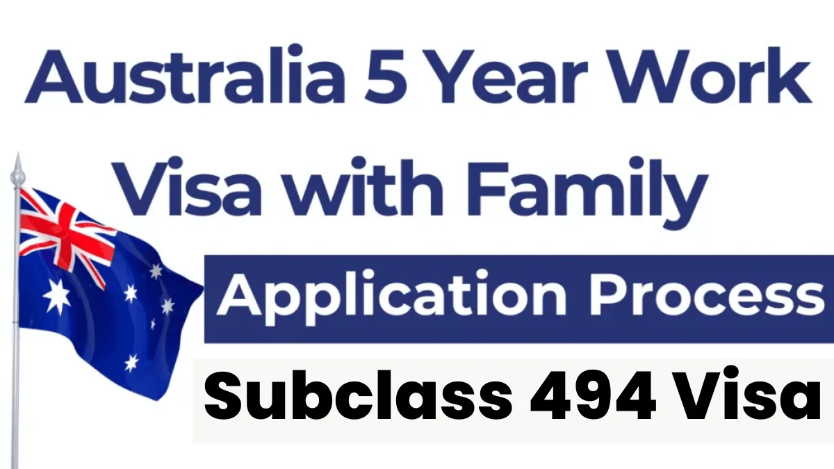 Australia 5 Year Work Visa with Family (Subclass 494 Visa) August 2025: Step-by-Step Application Process